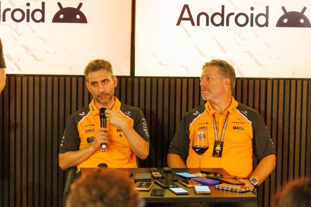 mclaren zak brown andrea stella