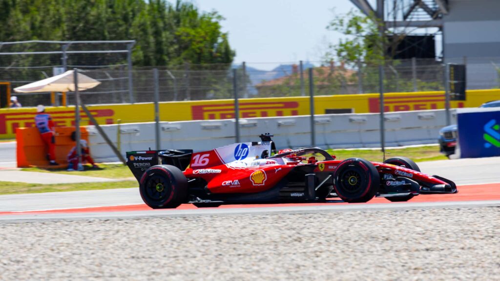 charles leclerc ferrari barcelona