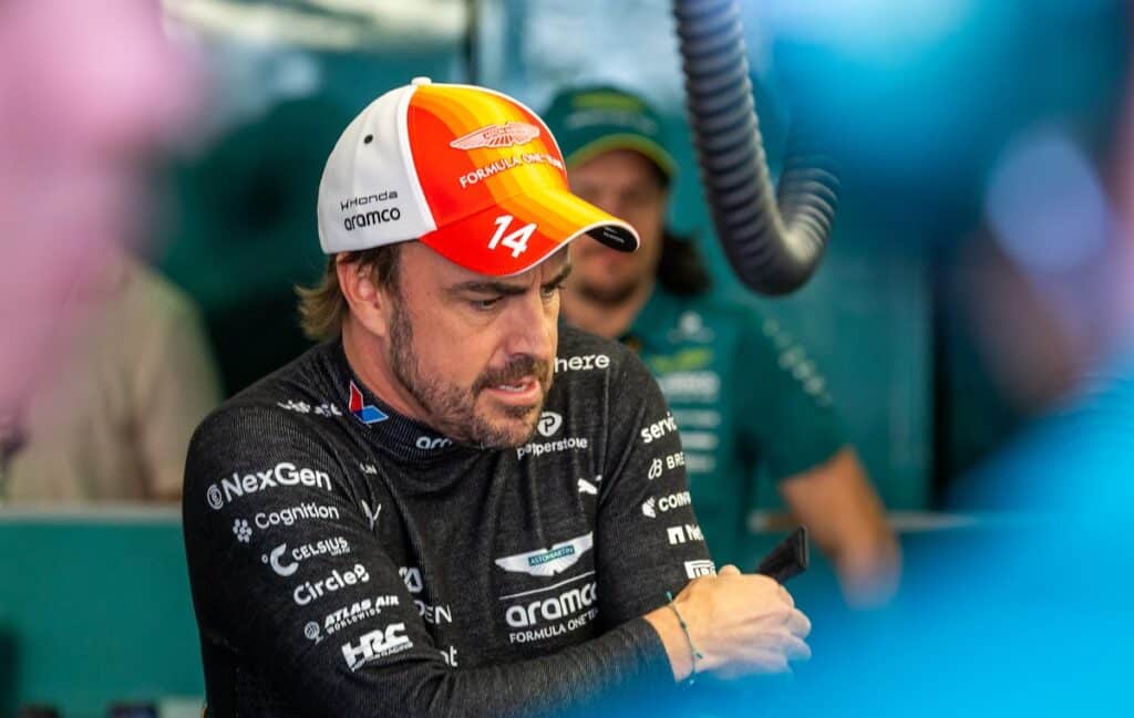 Fernando Alonso Aston Martin Barcelona